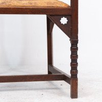 Liberty & Co. – Arts and Crafts Moorish Armchair with Original Leather Seat - Thumbnail 16