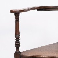 Jas Shoolbred. An Aesthetic Movement Oak Corner Armchair with Stylized Turnings - Thumbnail 6