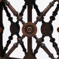 Jas Shoolbred. An Aesthetic Movement Oak Corner Armchair with Stylized Turnings - Thumbnail 13