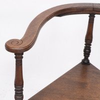 Jas Shoolbred. An Aesthetic Movement Oak Corner Armchair with Stylized Turnings - Thumbnail 10