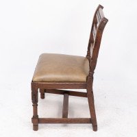 J. P. Seddon, attributed. An Aesthetic Movement Oak Side Chair with Ebonized Circles - Thumbnail 4