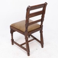 J. P. Seddon, attributed. An Aesthetic Movement Oak Side Chair with Ebonized Circles - Thumbnail 15