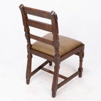 J. P. Seddon, attributed. An Aesthetic Movement Oak Side Chair with Ebonized Circles - Thumbnail 17