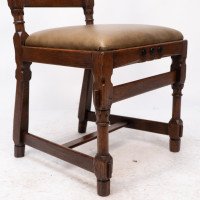 J. P. Seddon, attributed. An Aesthetic Movement Oak Side Chair with Ebonized Circles - Thumbnail 10