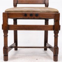 J. P. Seddon, attributed. An Aesthetic Movement Oak Side Chair with Ebonized Circles - Thumbnail 12