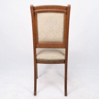 Léon Benouville, Art Nouveau Oak Desk or Side Chair with Subtle Organic Lines - Thumbnail 15