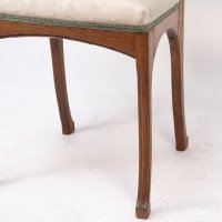 Léon Benouville, Art Nouveau Oak Desk or Side Chair with Subtle Organic Lines - Thumbnail 13