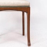 Léon Benouville, Art Nouveau Oak Desk or Side Chair with Subtle Organic Lines - Thumbnail 12