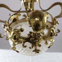 A Rare Pair of Arts & Crafts Hand-hammered Ceiling Lamps - Thumbnail 15