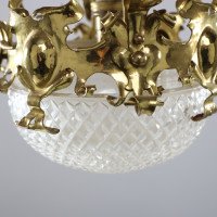 A Rare Pair of Arts & Crafts Hand-hammered Ceiling Lamps - Thumbnail 14