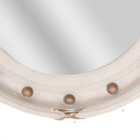 A Regency Style Circular Convex Mirror with Ball & Ribbon Decoration - Thumbnail 10