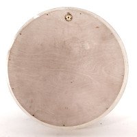 A Regency Style Circular Convex Mirror with Ball & Ribbon Decoration - Thumbnail 15