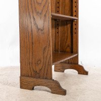 A Small Arts & Crafts Oak Bookcase with Adjustable Shelves - Thumbnail 16