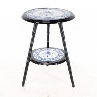 Brown-Westhead, Moore & Co – Aesthetic Ebonised Side Table with Jeddo Plates - Thumbnail 1