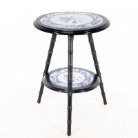 Brown-Westhead, Moore & Co – Aesthetic Ebonised Side Table with Jeddo Plates - Thumbnail 2