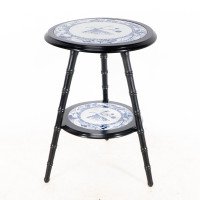 Brown-Westhead, Moore & Co – Aesthetic Ebonised Side Table with Jeddo Plates - Thumbnail 3