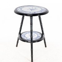 Brown-Westhead, Moore & Co – Aesthetic Ebonised Side Table with Jeddo Plates - Thumbnail 4