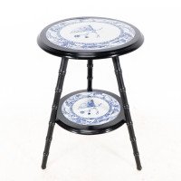 Brown-Westhead, Moore & Co – Aesthetic Ebonised Side Table with Jeddo Plates - Thumbnail 7