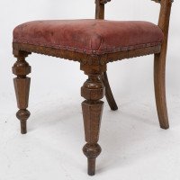 Charles Bevan for Gillow and Co., attributed – Set of Six Aesthetic Movement Oak Dining Chairs - Thumbnail 15
