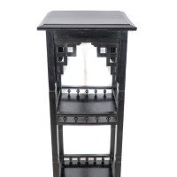 Heals, attributed. An Anglo-Japanese Aesthetic Movement Three-tier Ebonized Stand - Thumbnail 7