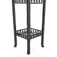 Heals, attributed. An Anglo-Japanese Aesthetic Movement Three-tier Ebonized Stand - Thumbnail 12