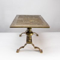 Thomas Jeckyll for Barnard Bishop & Barnard. A Large & Rare Anglo-Japanese Brass Treble Trivet - Thumbnail 8
