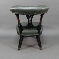 Ogdens of Manchester. An Aesthetic Movement Ebonized & Parcel Gilt Nursing Chair - Thumbnail 18