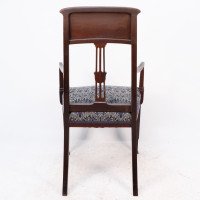 G. M. Ellwood for J. S. Henry, attributed. An English Arts & Crafts Mahogany Armchair - Thumbnail 18