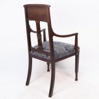 G. M. Ellwood for J. S. Henry, attributed. An English Arts & Crafts Mahogany Armchair - Thumbnail 17