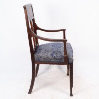 G. M. Ellwood for J. S. Henry, attributed. An English Arts & Crafts Mahogany Armchair - Thumbnail 5