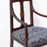 G. M. Ellwood for J. S. Henry, attributed. An English Arts & Crafts Mahogany Armchair - Thumbnail 9