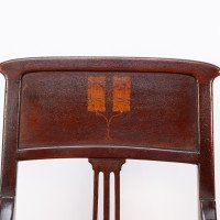 G. M. Ellwood for J. S. Henry, attributed. An English Arts & Crafts Mahogany Armchair - Thumbnail 7