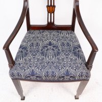 G. M. Ellwood for J. S. Henry, attributed. An English Arts & Crafts Mahogany Armchair - Thumbnail 12
