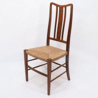Wylie & Lochhead, attributed. A Pair of Rush Seated Side or Bedroom Chairs - Thumbnail 5