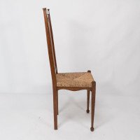 Ambrose Heals for Heals of London. A Pair of Arts & Crafts Rush Seated Chairs - Thumbnail 7