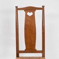 Ambrose Heals for Heals of London. A Pair of Arts & Crafts Rush Seated Chairs - Thumbnail 10