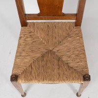 Ambrose Heals for Heals of London. A Pair of Arts & Crafts Rush Seated Chairs - Thumbnail 11