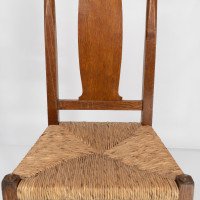 Ambrose Heals for Heals of London. A Pair of Arts & Crafts Rush Seated Chairs - Thumbnail 12