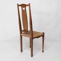 Ambrose Heals for Heals of London. A Pair of Arts & Crafts Rush Seated Chairs - Thumbnail 13