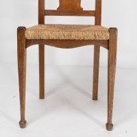 Ambrose Heals for Heals of London. A Pair of Arts & Crafts Rush Seated Chairs - Thumbnail 14