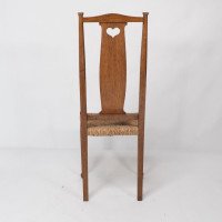 Ambrose Heals for Heals of London. A Pair of Arts & Crafts Rush Seated Chairs - Thumbnail 15