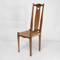 Ambrose Heals for Heals of London. A Pair of Arts & Crafts Rush Seated Chairs - Thumbnail 16
