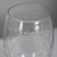 Large Aesthetic Movement Celery Glass Vase, Hand Blown & Engraved, c.1885 - Thumbnail 9
