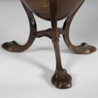 An unusual Arts and Crafts style copper vase decorated with woodland scene - Thumbnail 15