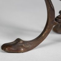 An unusual Arts and Crafts style copper vase decorated with woodland scene - Thumbnail 18