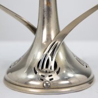 WMF. Art Nouveau Silver-plated Centerpiece with Whiplash Handles & Glass Liner - Thumbnail 14