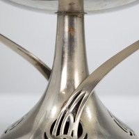 WMF. Art Nouveau Silver-plated Centerpiece with Whiplash Handles & Glass Liner - Thumbnail 13