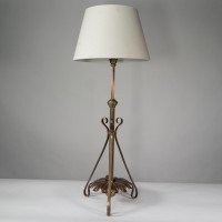 W. A. S. Benson. A Rare Arts & Crafts Telescopic Adjustable Copper & Brass Table Lamp - Thumbnail 2