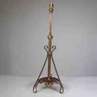 W. A. S. Benson. A Rare Arts & Crafts Telescopic Adjustable Copper & Brass Table Lamp - Thumbnail 4