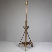 W. A. S. Benson. A Rare Arts & Crafts Telescopic Adjustable Copper & Brass Table Lamp - Thumbnail 5